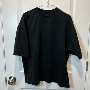 Cactus Man Ricky Singh Relaxed Fit Black Oversized T Shirt Top Men's L